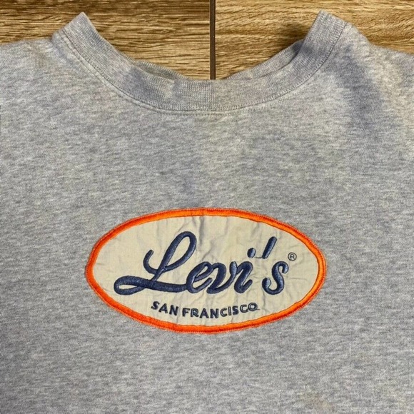 Levi's San Francisco Cropped Sweatshirt Size L - Picture 2 of 10